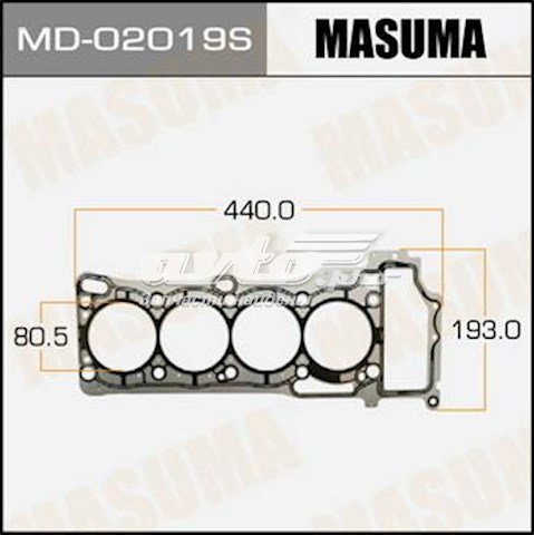 Прокладка головки блока цилиндров (ГБЦ) Masuma MD02019S