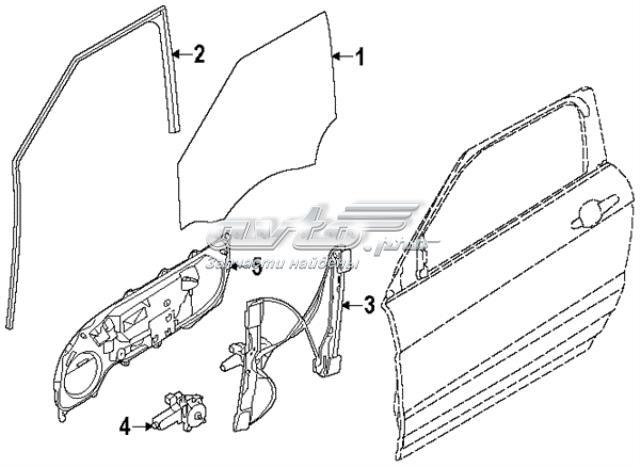 Купить LR044526 Land Rover Стекло передней двери, левой