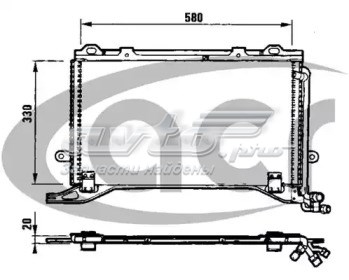 Radiador de aire acondicionado 300283 ACR