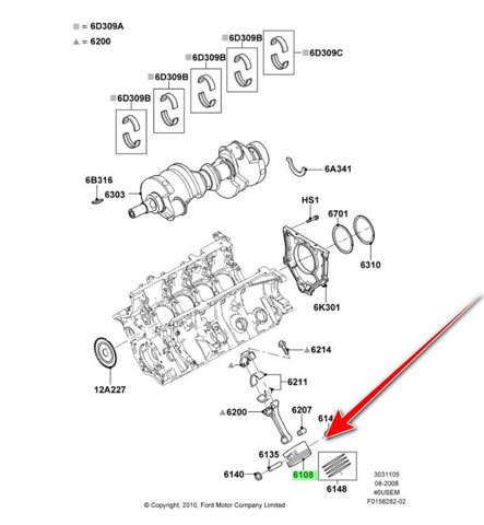 8R3Z6108D Ford 