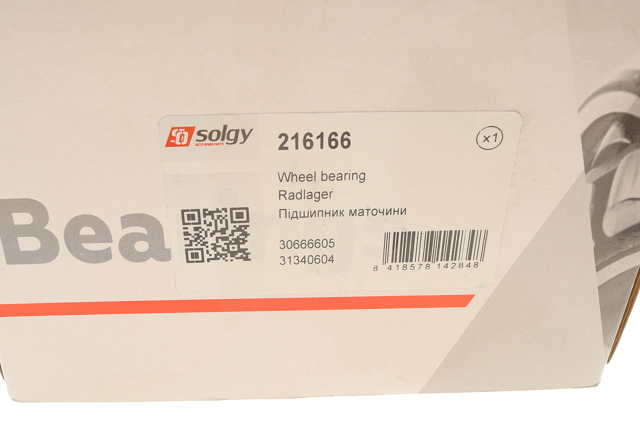 Купить 216166 Solgy Ступица переднего колеса