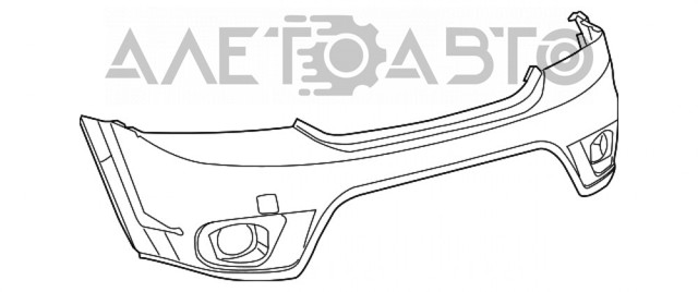 Бампер передний, верхняя часть FPS FP2407901 цена, от 72.56 USD