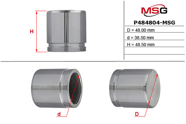 Купить P484804MSG MSG Поршень суппорта тормозного переднего