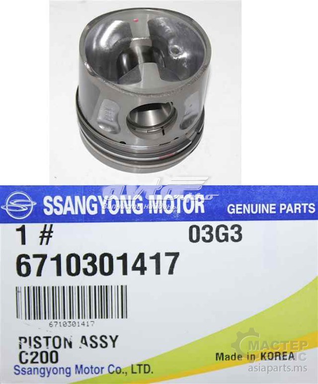 Pistão do kit para 1 cilindro, STD para SsangYong Actyon 