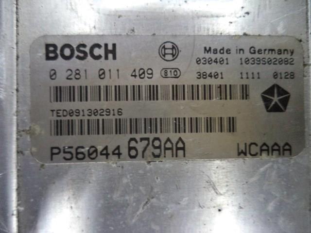 Блок управления двигателем 0281011409 Bosch