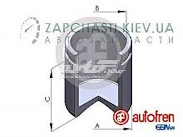 D025619 Autofren pistão de suporte do freio traseiro