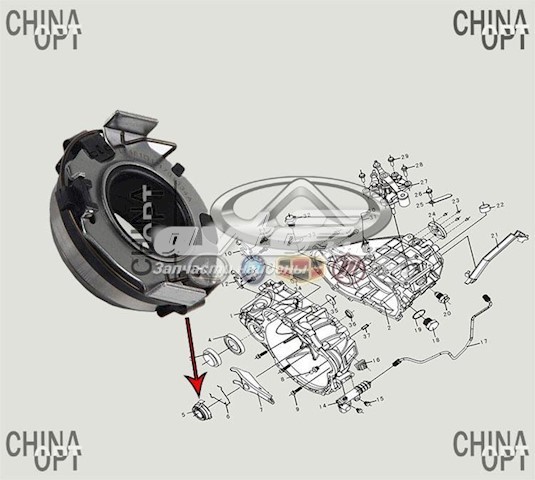 LF481Q1-1701334A China подшипник сцепления выжимной