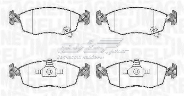 Колодки тормозные передние дисковые MAGNETI MARELLI 363916060428