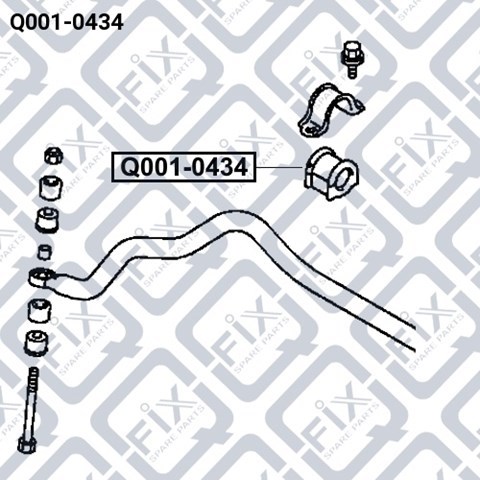 Втулка стойки стабилизатора Q-fix Q0010434