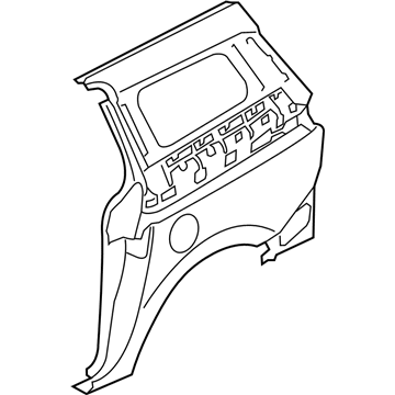 71504A9C00 Hyundai/Kia Крыло заднее правое