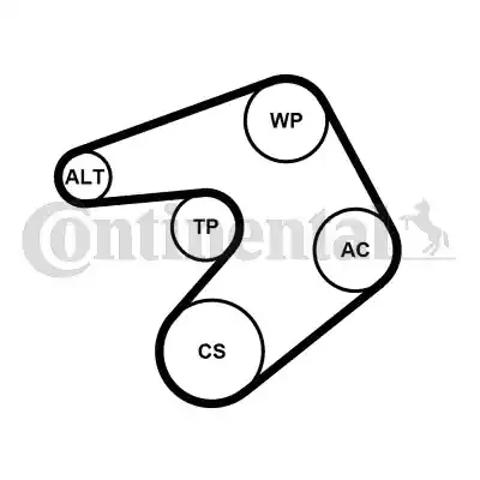 6PK1205K1 Continental/Siemens Ремень приводной, комплект