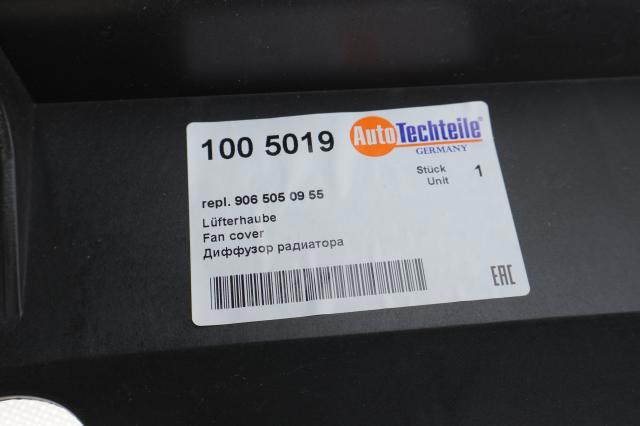 Диффузор радиатора охлаждения Autotechteile 1005019 цена, от 33.16 USD