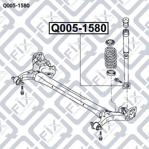 Втулка заднего амортизатора Q0051580 Q-fix