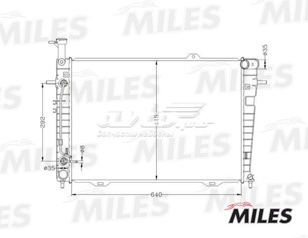 Радиатор ACRB009 Miles