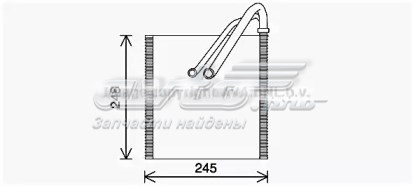 5Q2820102A VAG vaporizador de aparelho de ar condicionado