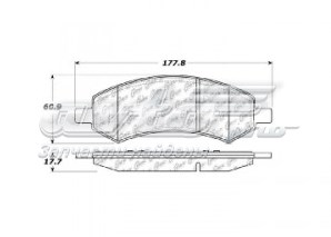 Передние тормозные колодки 10210840 Centric Parts