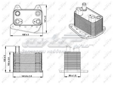WG1719975 WILMINK GROUP Радиатор масляный WG1719975 WILMINK GROUP
