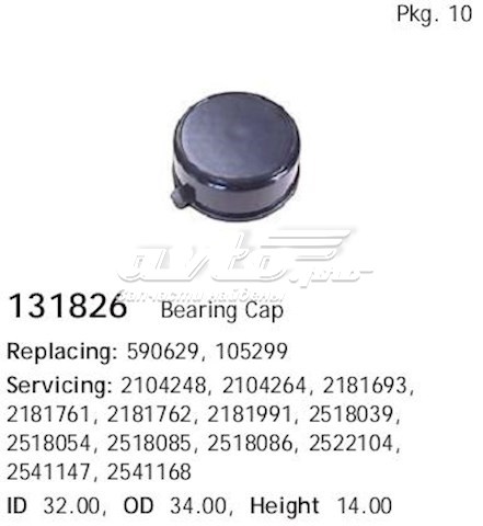 Bucha do gerador para Citroen C15 (VD)