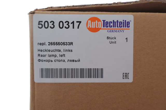 Задняя левая фара Autotechteile 5030317 цена, от 86.39 USD