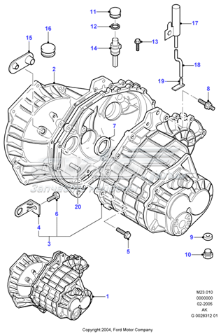 1124233 Ford кпп в сборе (механическая коробка передач)