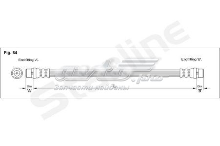 Шланг тормозной передний HAEE1256 Starline
