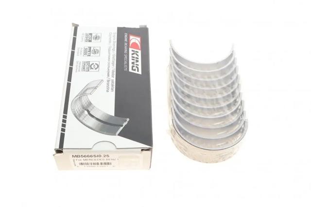 Вкладыши коленвала, коренные, комплект, 1-й ремонт (+0,25) King MB5666SI025 цена, от 32.74 USD