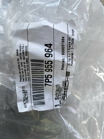 Купить 7P5955964 Porsche Шланг омывателя фар