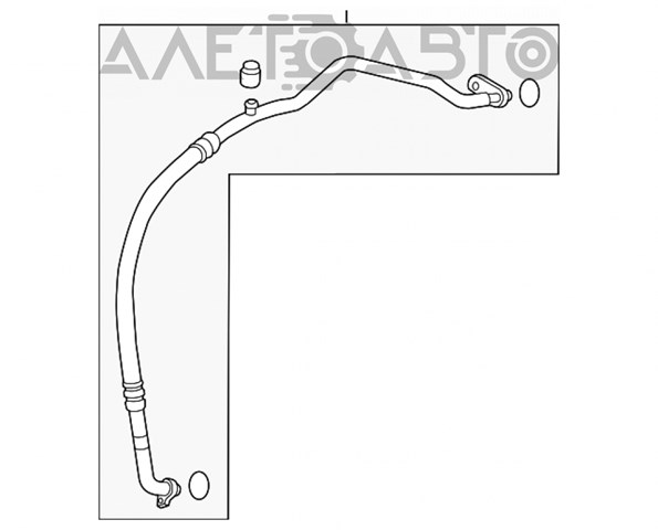 Шланг кондиционера, от испарителя к компрессору KF0361462 Mazda