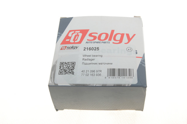 Купить 216025 Solgy Подшипник передней ступицы
