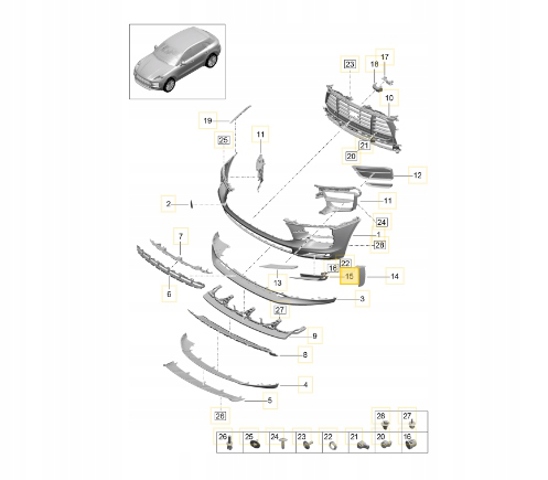  95B807823A1E0 Porsche