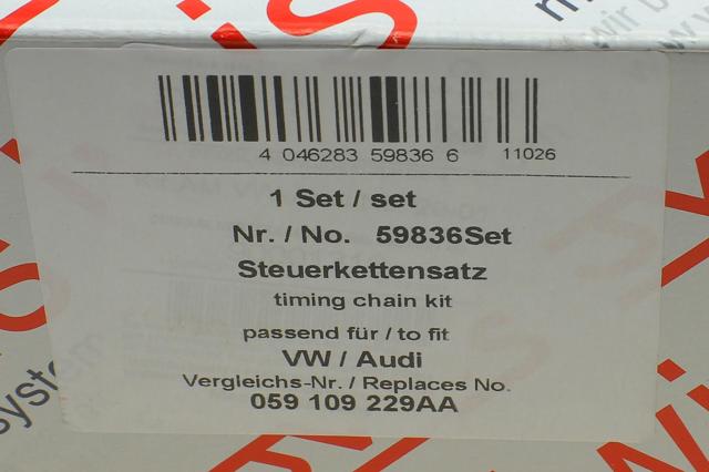 Цепь ГРМ, комплект AIC 59836SET