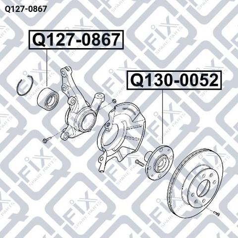 Подшипник ступицы Q1270867 Q-fix