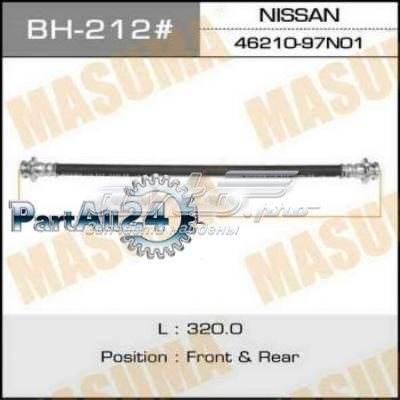 Шланг тормозной передний, левый Masuma BH212 цена, от 12.52 USD