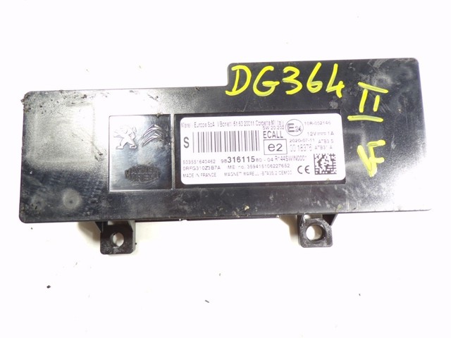 Купить 9835307480 Peugeot/Citroen Блок управление Bluetooth