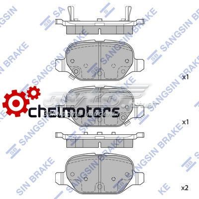 Задние тормозные колодки SP1709 Sangsin