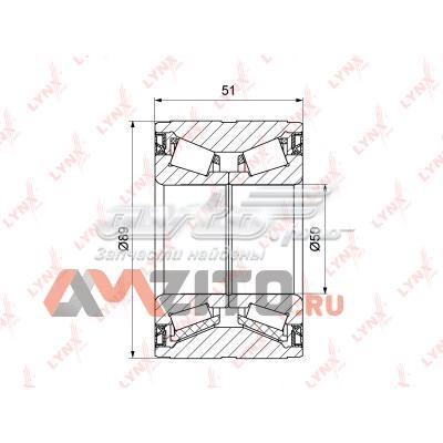 Подшипник задней ступицы WB1314 Lynxauto