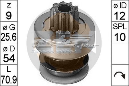 Бендикс стартера ZEN ZN0228