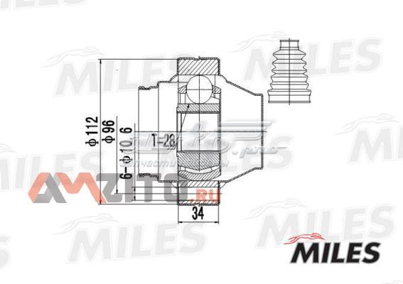 ШРУС внутренний передний GA10039 Miles