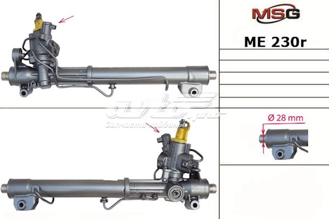 Реечный рулевой механизм MSG Rebuilding ME230R цена, от 458.78 USD