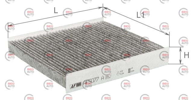 Фильтр воздушный отопителя Alpha Filter AF5077A цена, от 3.70 USD