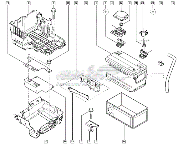 Купить Renault (RVI) Емкость 85А/ч 7711419085