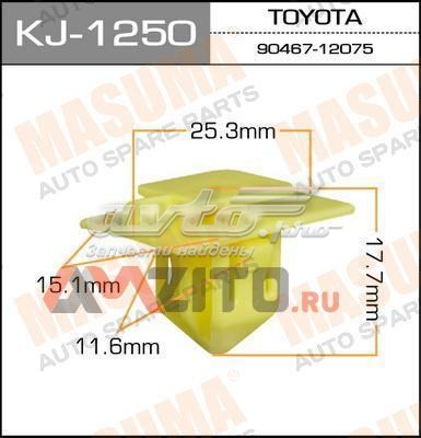 KJ1250 Masuma cápsula (prendedor de fixação do forro do pára-choque do pára-lama dianteiro)