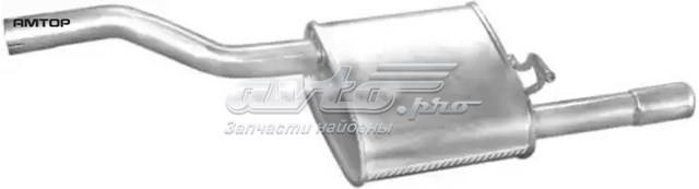 Глушитель задний 0829 Polmostrow