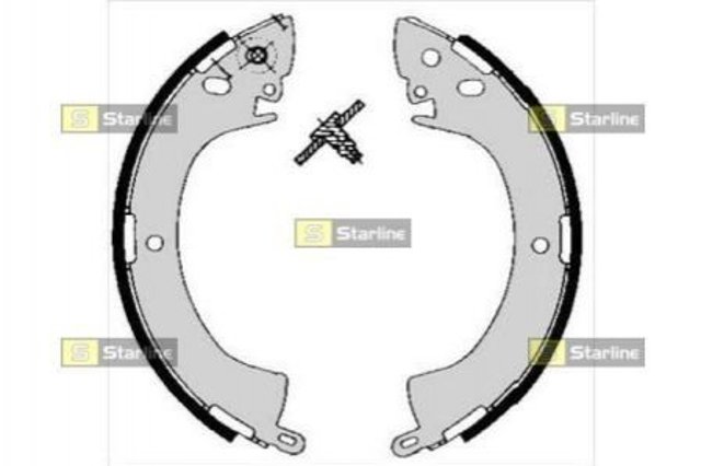 BC05240 Starline Барабанные тормозные колодки