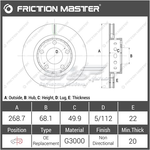 Купить R1505 Friction Master Колодки тормозные