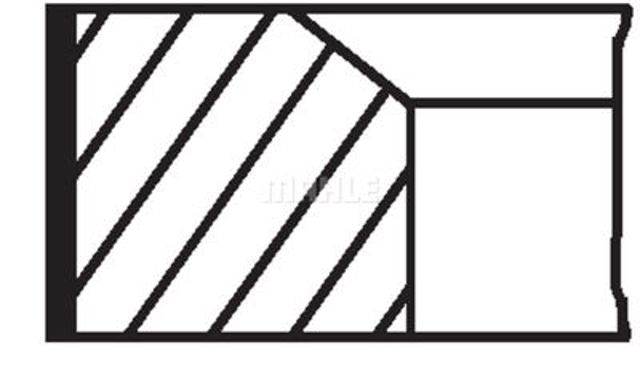 681RS001060N0 Mahle Original Поршневые кольца на 1 цилиндр, STD