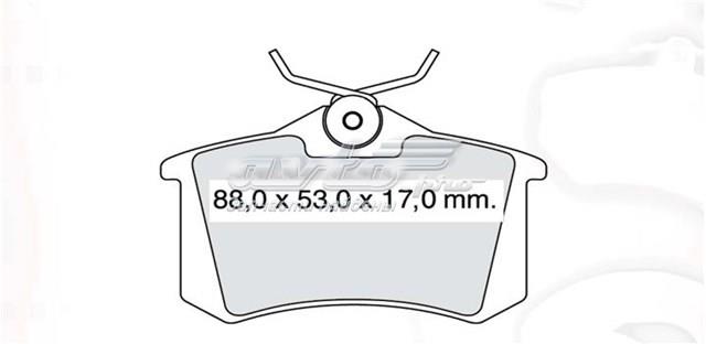 Задние тормозные колодки D481E Intelli