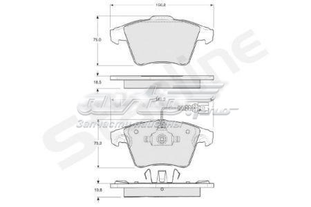 BDS325 Starline Колодки передние