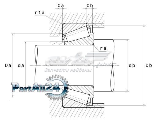 HR30206J NSK rolamento da árvore intermédia da caixa de mudança