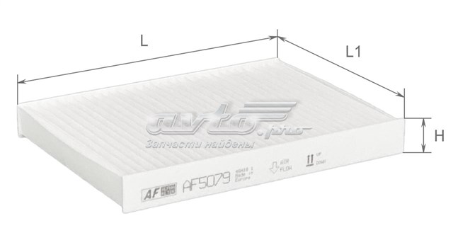 Купить AF5079 Alpha Filter Фильтр салона угольный
